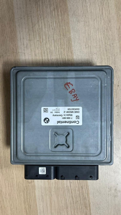 BMW 3, 5 SERIES 5WK93729 MSD81.2 Engine Control Unit 7599881 ECU