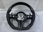 Load image into Gallery viewer, OEM BMW Carbon Fiber Steering Wheel F30 F32 Series MSport With Paddle Shifts LED
