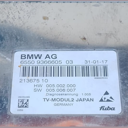 GENUINE BMW F01 F06 F10 F15 F25 F30 G11 CONTROL UNIT TV MODULE -  9366605