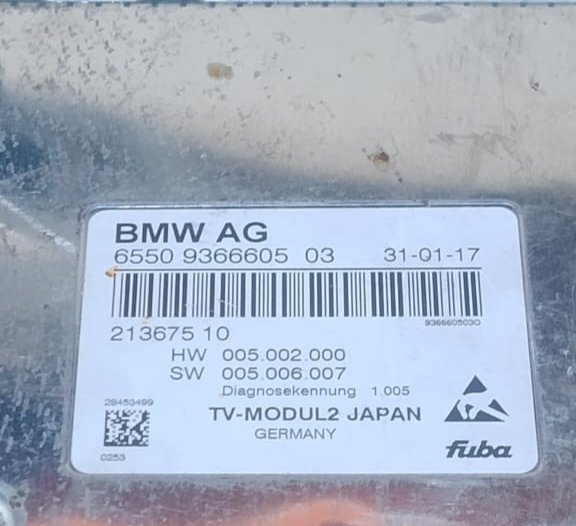 GENUINE BMW F01 F06 F10 F15 F25 F30 G11 CONTROL UNIT TV MODULE -  9366605