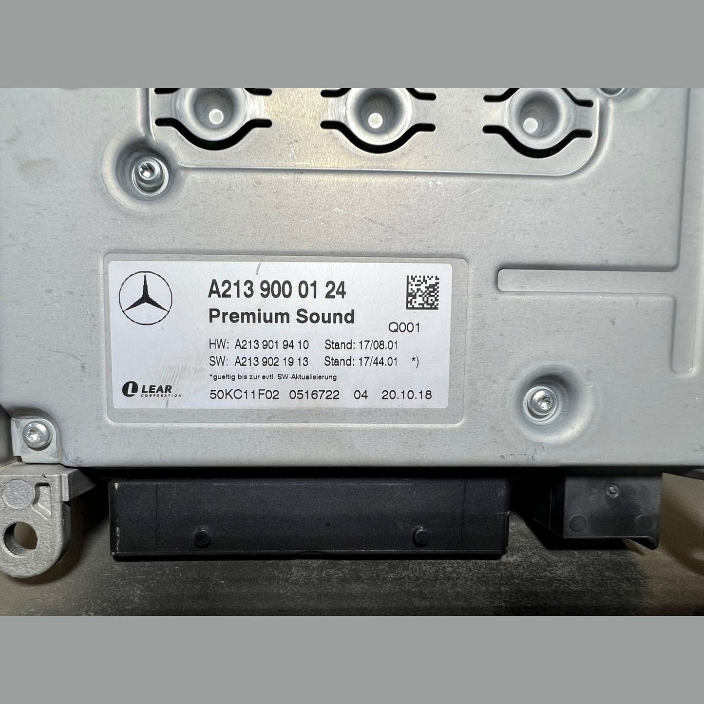 15-21 Mercedes W213 E-Class Lear Amplifier Audio Control Module A213 9000124 OEM