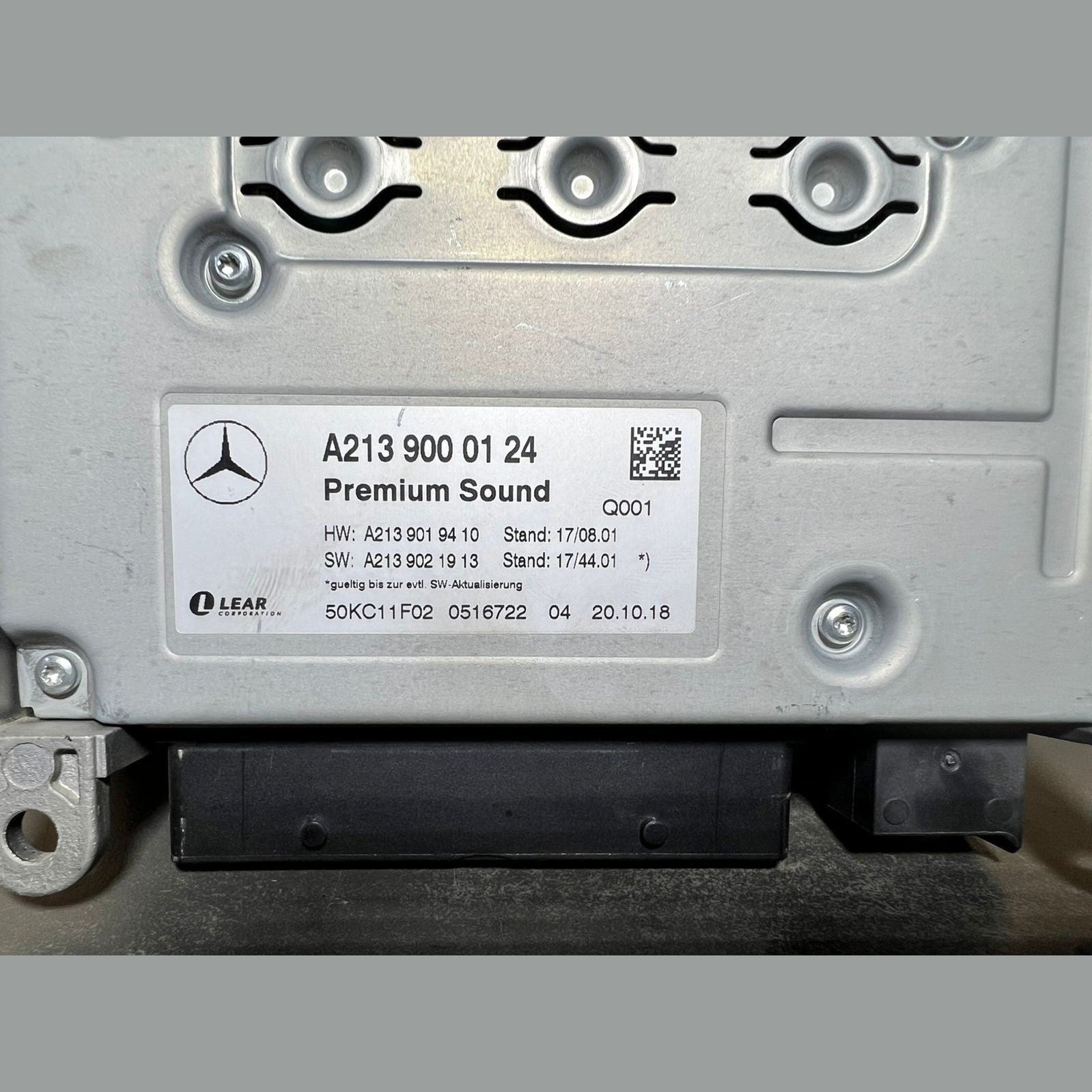 15-21 Mercedes W213 E-Class Lear Amplifier Audio Control Module A213 9000124 OEM