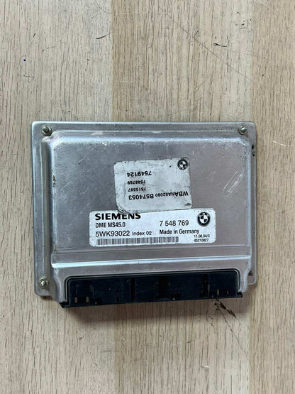 2004-2006 BMW X3 Engine Control Module 7548769 E60 E61 E83 E85 X3 Z4 M54 MS45.0
