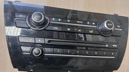 BMW F15 X5 Radio AM/FM Climate Control Panel A/C Unit OEM 9350256