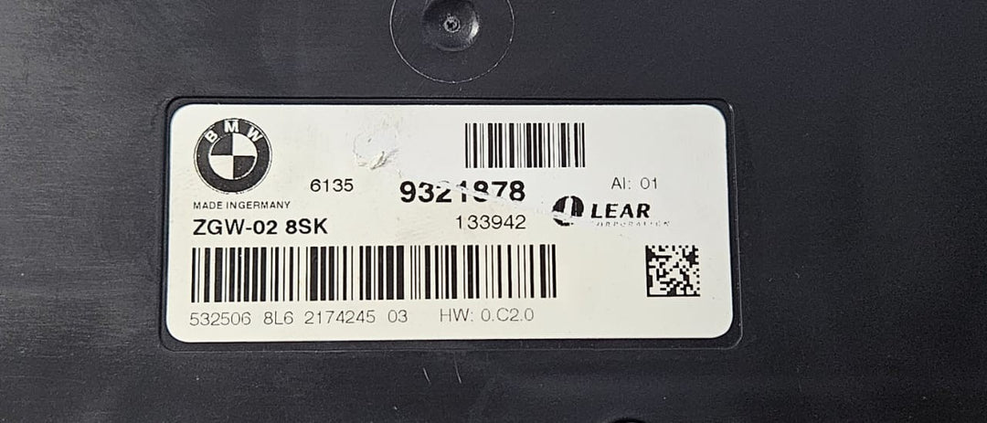 OEM 2012-2018 BMW F12 F13 F06 F02 CENTRAL GATEWAY CONTROL MODULE 9321878