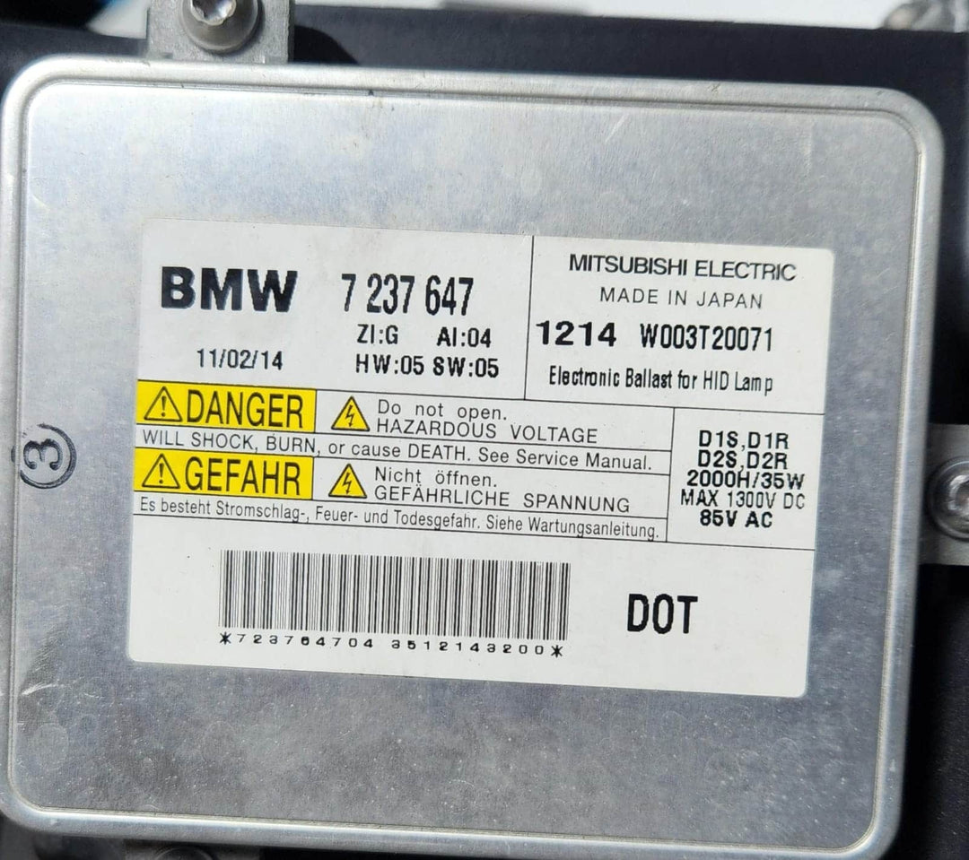 BMW Xenon Headlight 7199610 5 Series F07 GT RIGHT SIDE OEM ECE