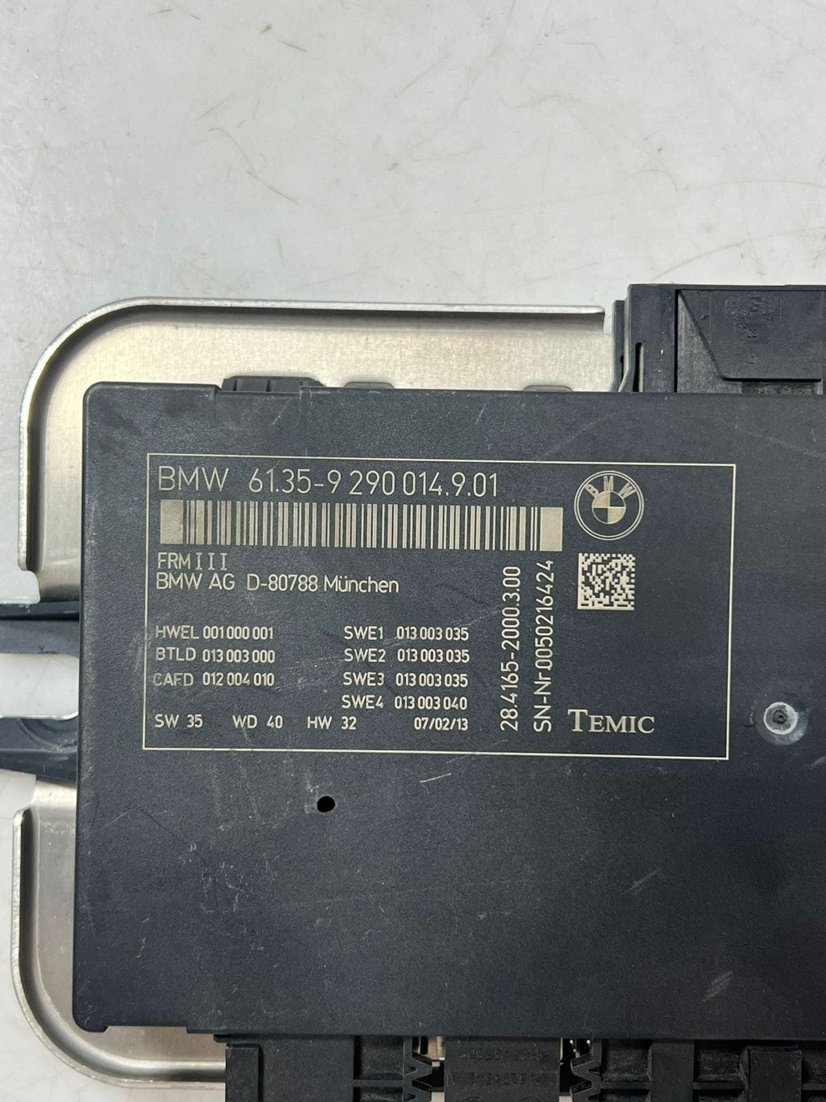 2011-2014 BMW X3 F25 FRM III Footwell Light Control Module 9290014 OEM