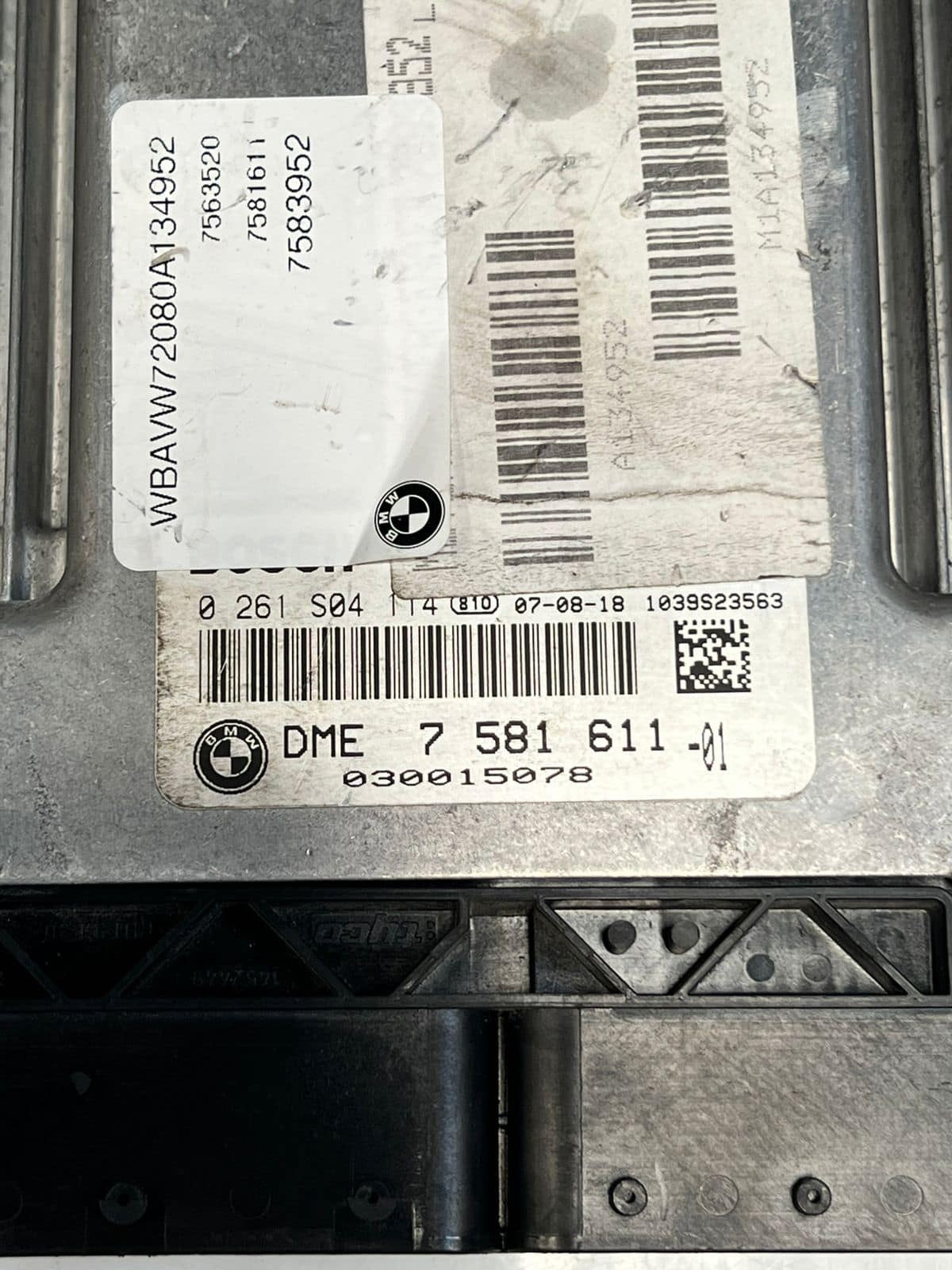 BMW E90 E60 320i N67N Engine Control Unit ECU ONLY DME 7581611 OEM