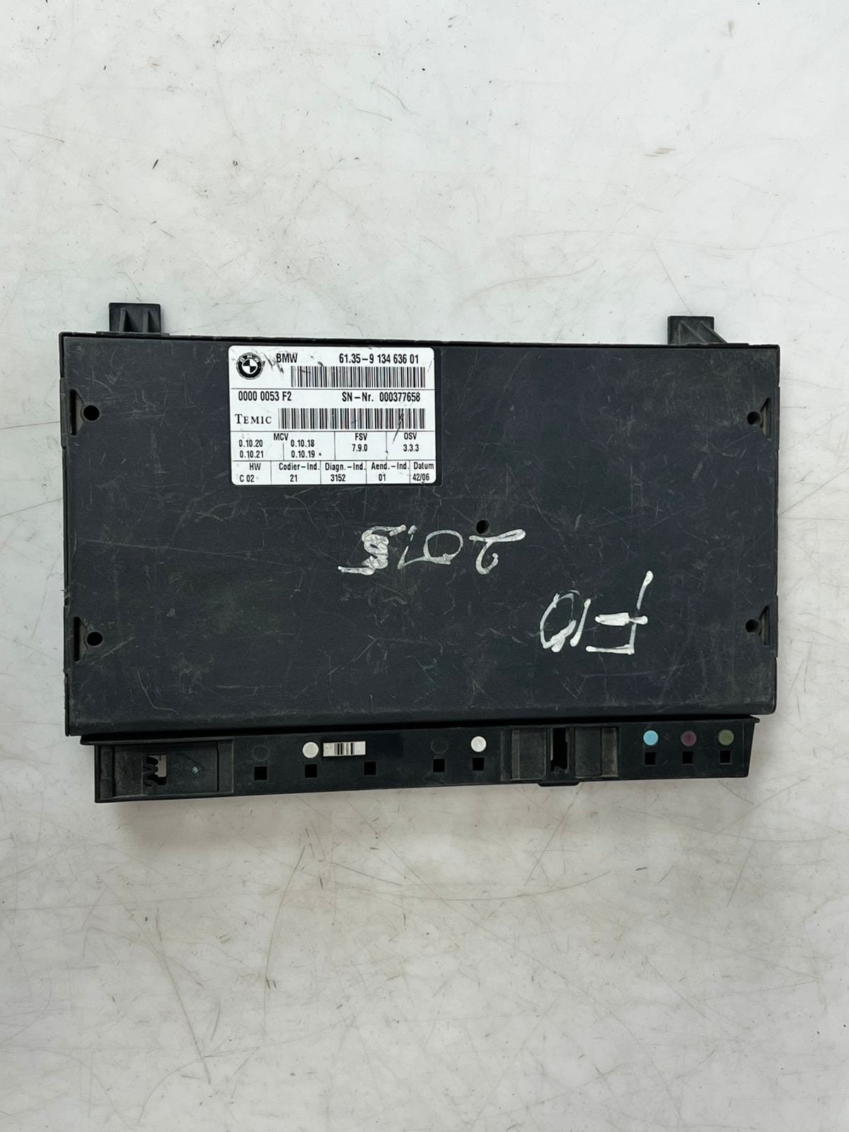 2006 BMW 750i 7' E65 E66 745D Rear Seat Control Module 9134636 OEM
