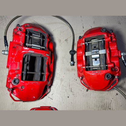 Mercedes-Benz E63 W212 AMG E-Class Front \ Rear Brembo Red Brake Calipers Set