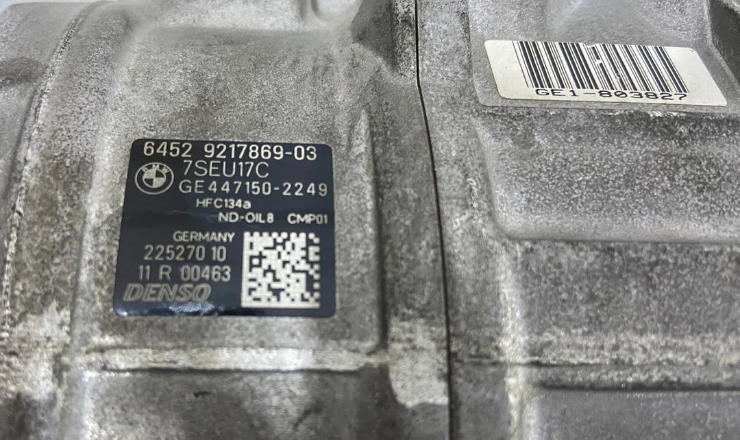 OEM BMW X3 F25 A/C AIR CONDITIONING COMPRESSOR 9217869 DENSO