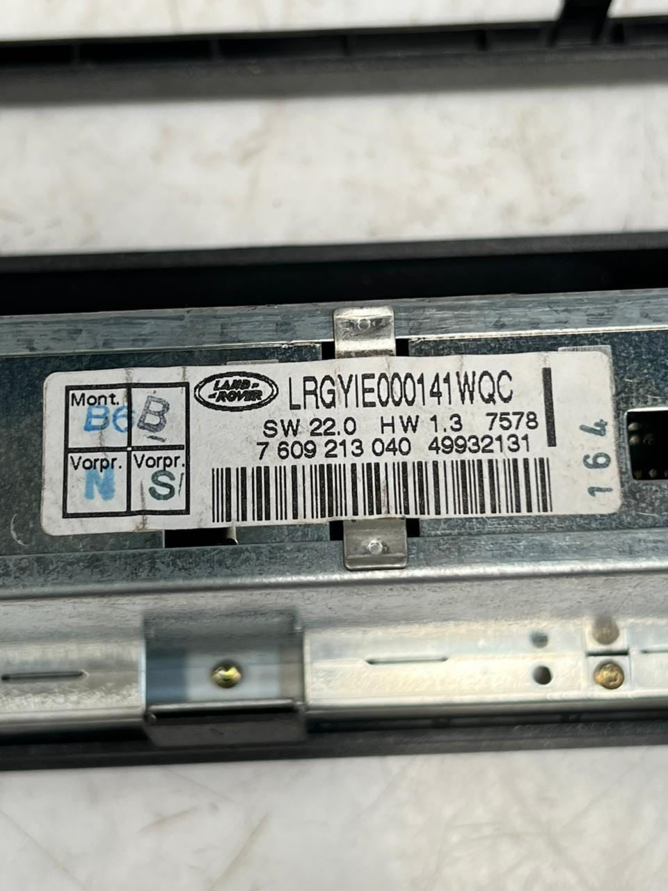 2002-2012 Land Rover Range Rover III L322 models Radio 7609213040 
