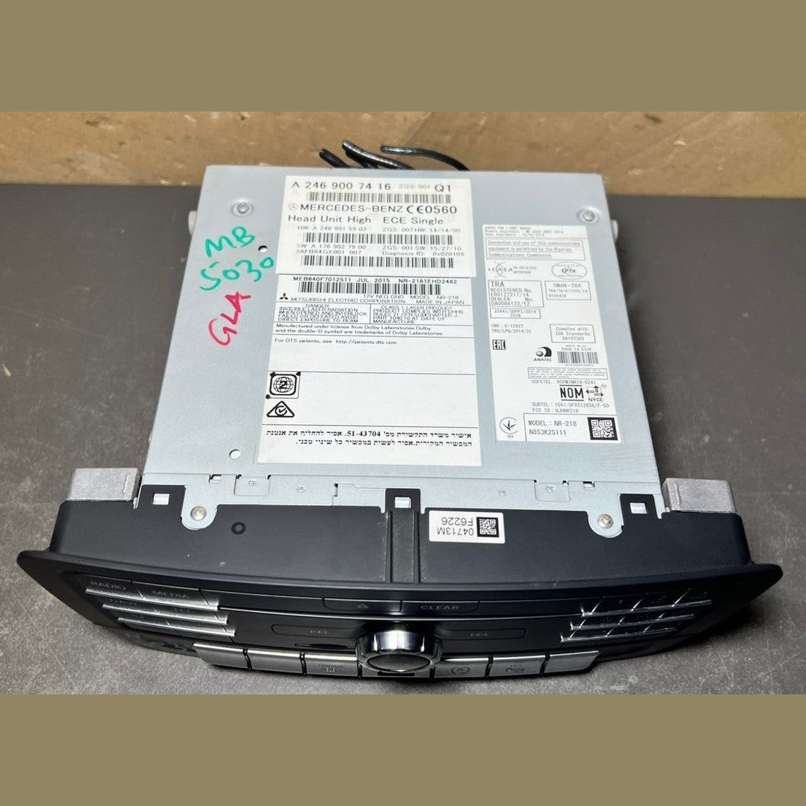 13–16 Mercedes-Benz W246 GLA Radio Audio Head Unit CD Player A246 9007416 OEM