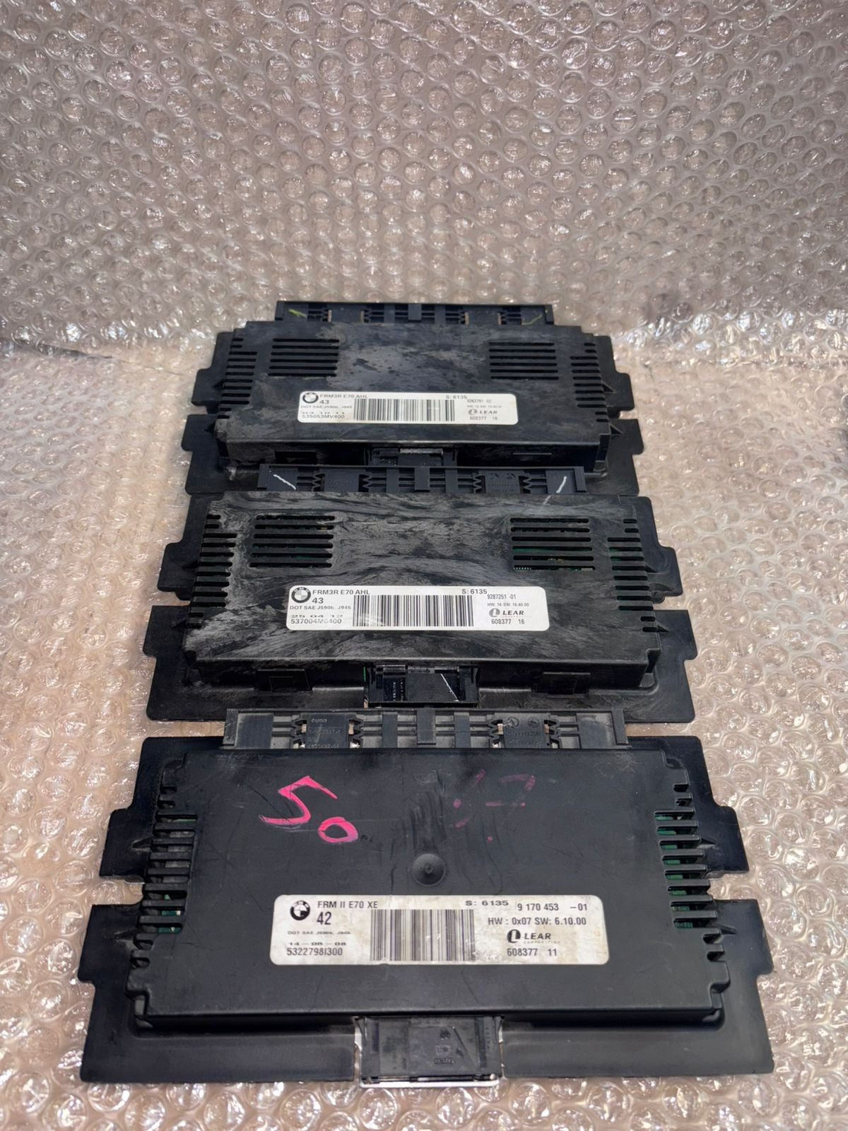 Bmw X5 E70 FRM Footwell Module Genuine 9263791 -9170453 - 9287251 LOTS 3PCS