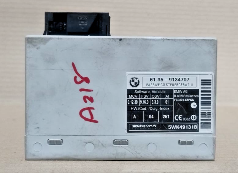 BMW E60 M5 E61 E70 E64 E63 KEYLESS GO PASSIVE CONTROL MODULE- 9134707