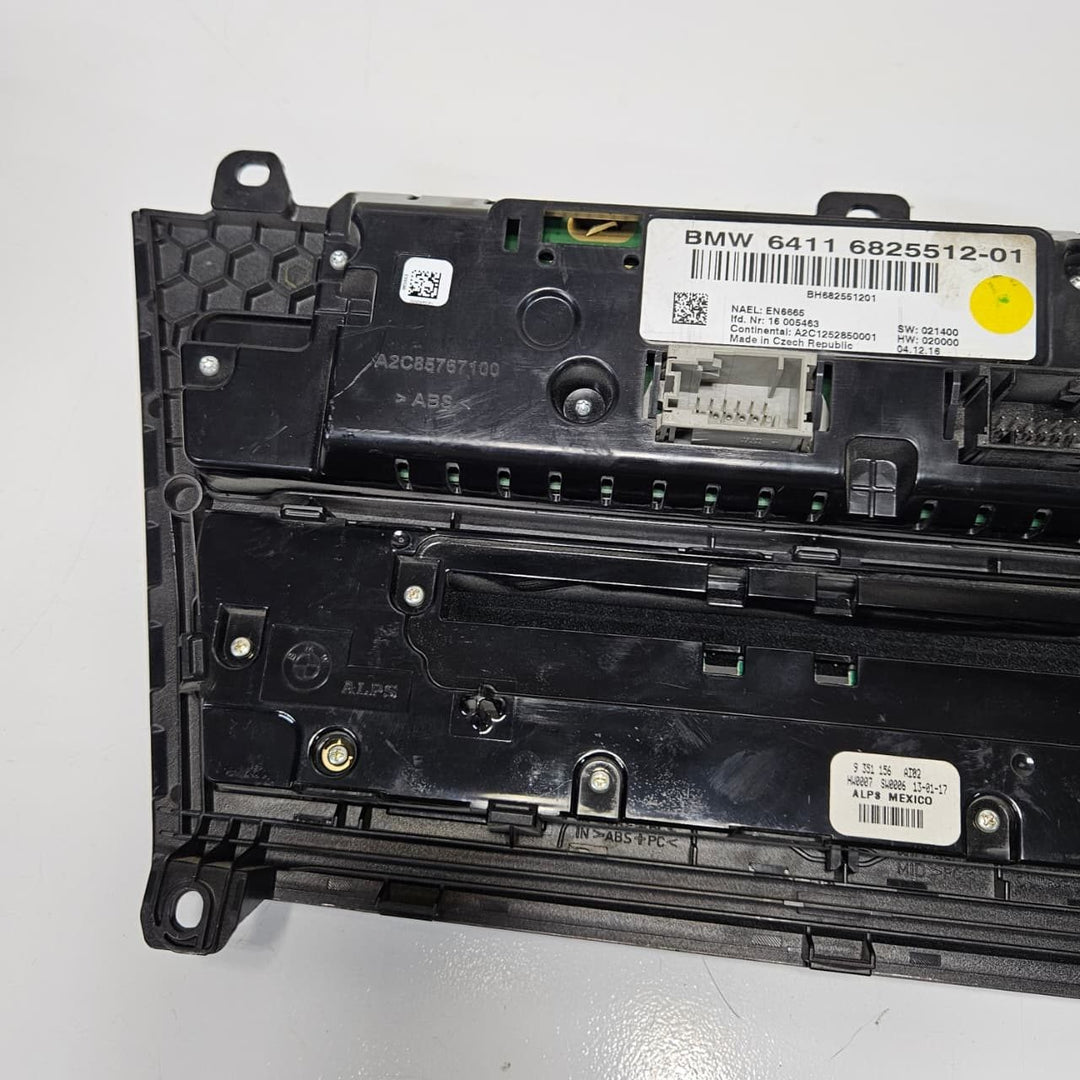 2010 BMW X3 F25 X4 F26 Climate Control Panel 6825512