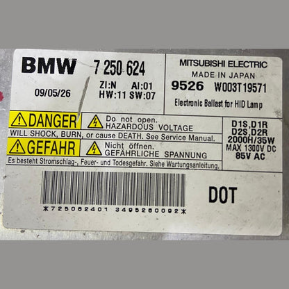 OEM BMW F02 HID Ballast Control Unit Module Left Right 7250624