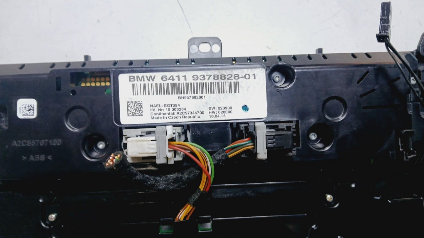 BMW X3 F25 X4 F26 2009-18 A/C HEATED SEAT CLIMATE CONTROL PANEL 9378828