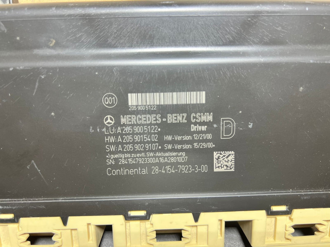14-18 Mercedes W205 C-Class Front Driver Seat Control Module A205 9005122 OEM
