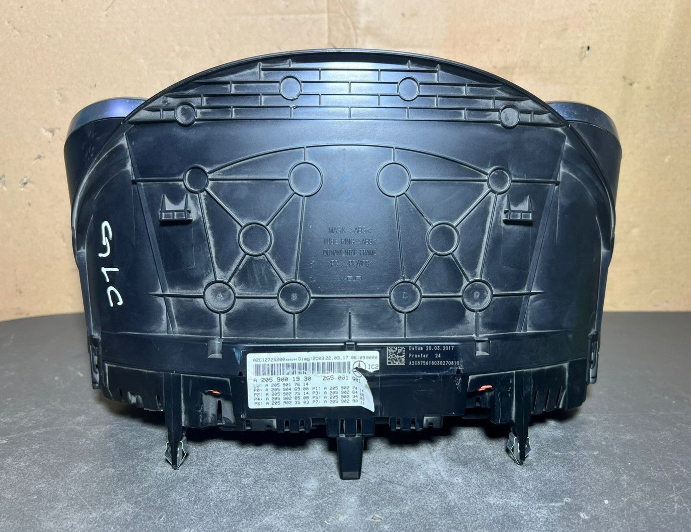 14-20 Mercedes-Benz W205 C-Class Instrument Cluster Speedometer A205 9001930 OEM
