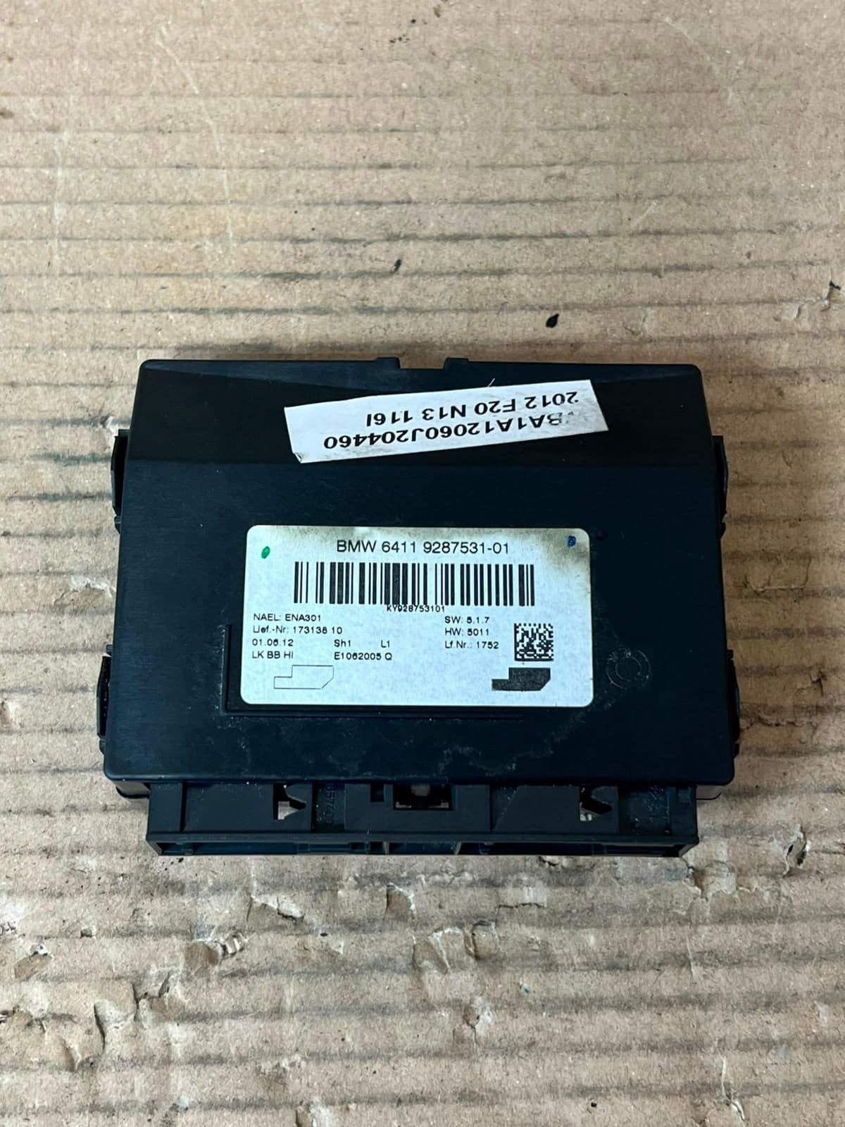 2012 BMW 320i F20 F21 F30 F31 F35 Air Conditioning/Heating Control Unit 9287531