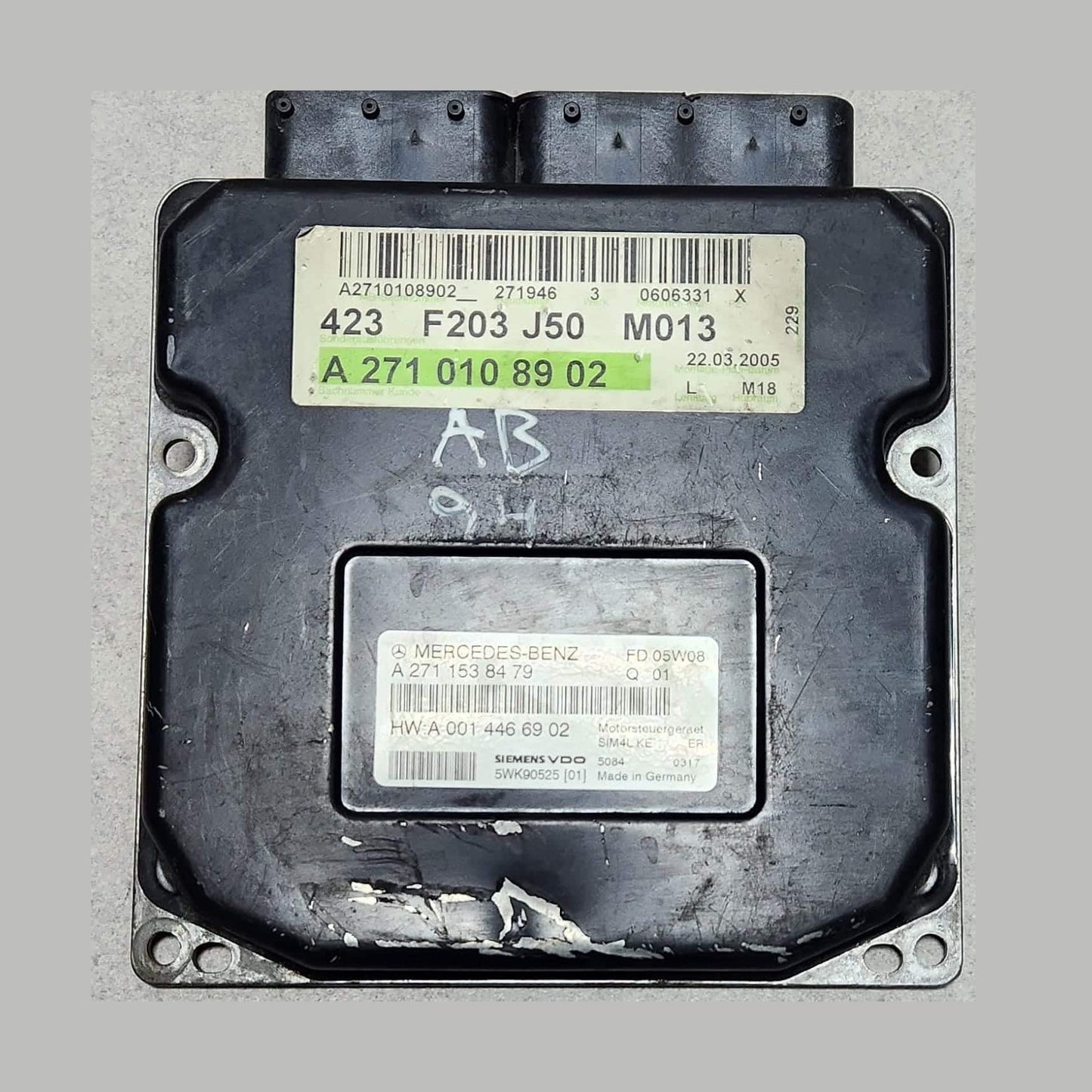 Benz Engine Control Unit A2710108902 C-Class W203 M271 PETROL ENGINE ECU