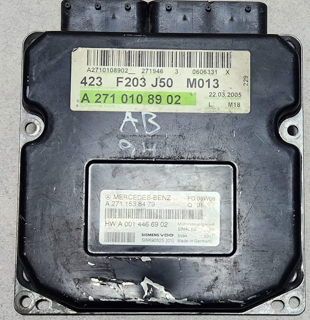 Benz Engine Control Unit A2710108902 C-Class W203 M271 PETROL ENGINE ECU