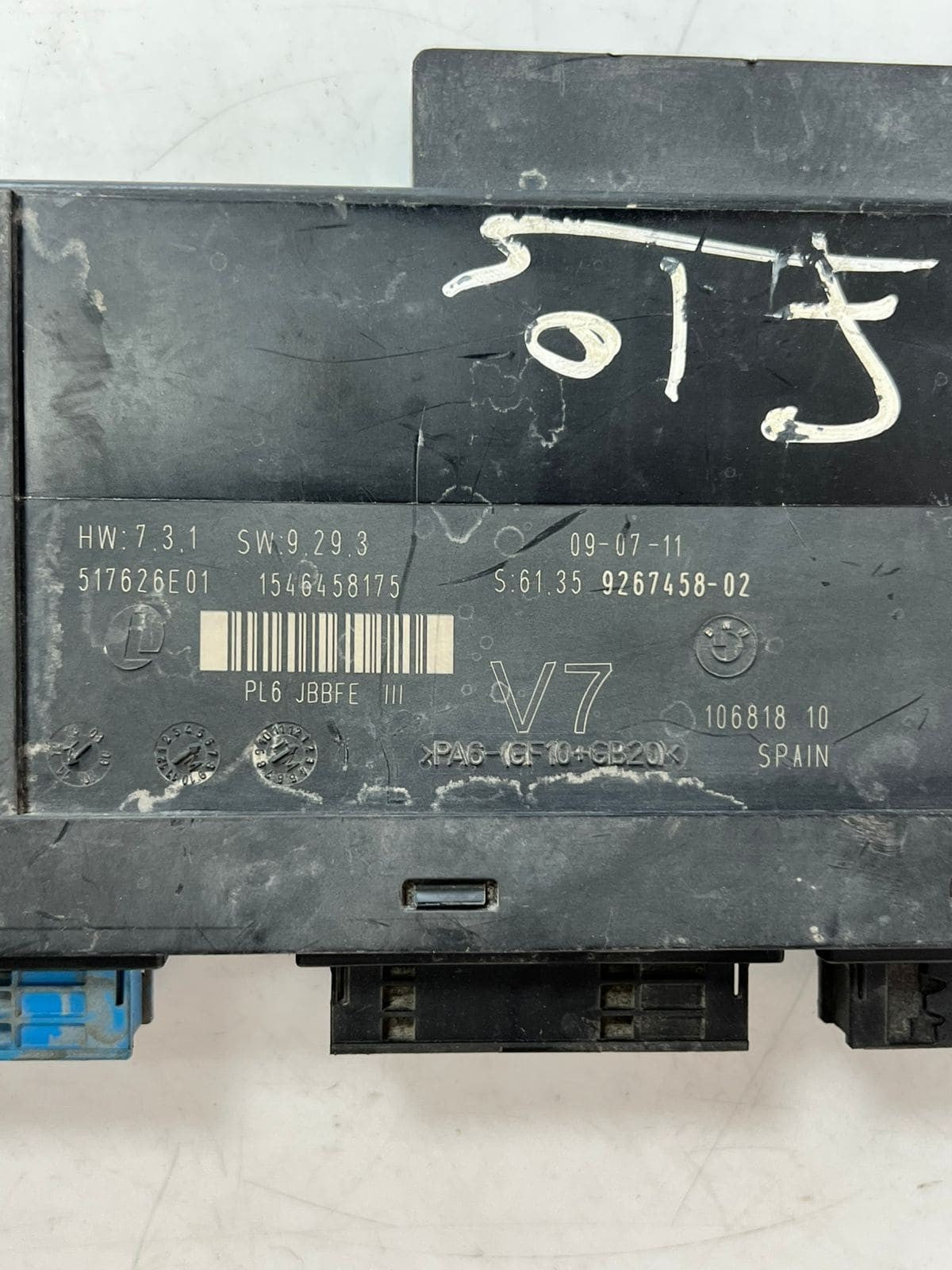 BMW 5 F10 F11 2013 comfort control unit electrical system unit 9267458 OEM