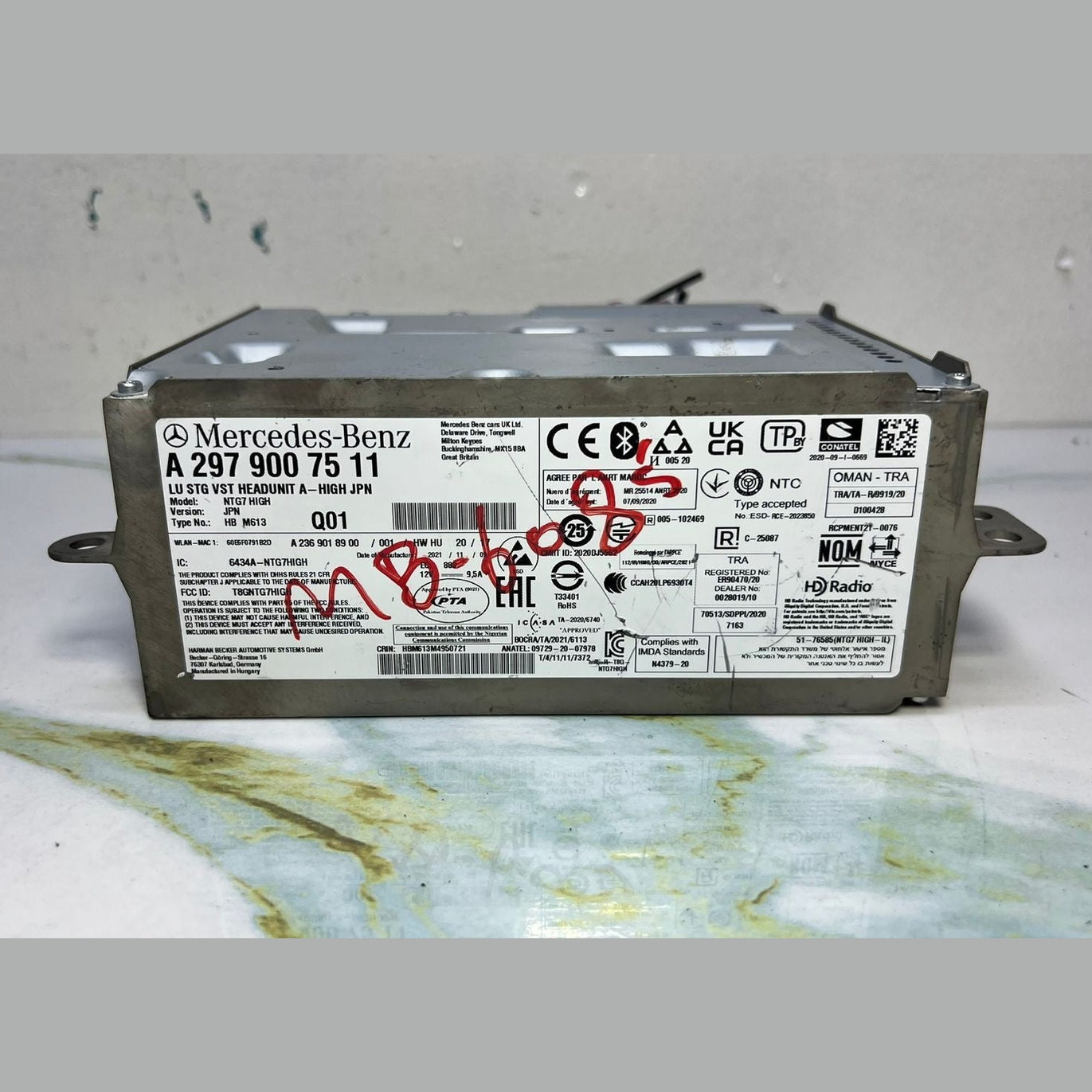21-24 Mercedes W206 C-Class Radio Audio Multimedia Head Unit  A297 9007511 OEM