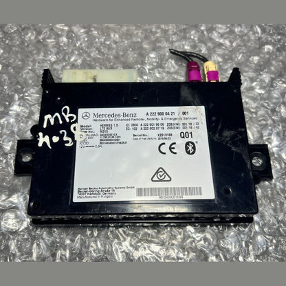 15-21 Mercedes-Benz W222 S-Class Bluetooth Telematics Module A222 9000421 OEM