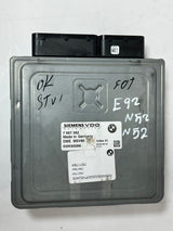 07-11 BMW 328i E92 N52 2.5 Engine Control Module ECU DME+CAS3+NO KEY SET 7567362