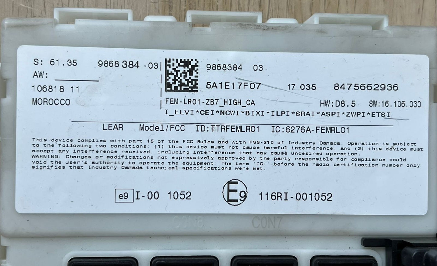 2016-2018 BMW 330e Engine Control Module 8693213 F30 330e 2.0L Hybrid ECU SET 