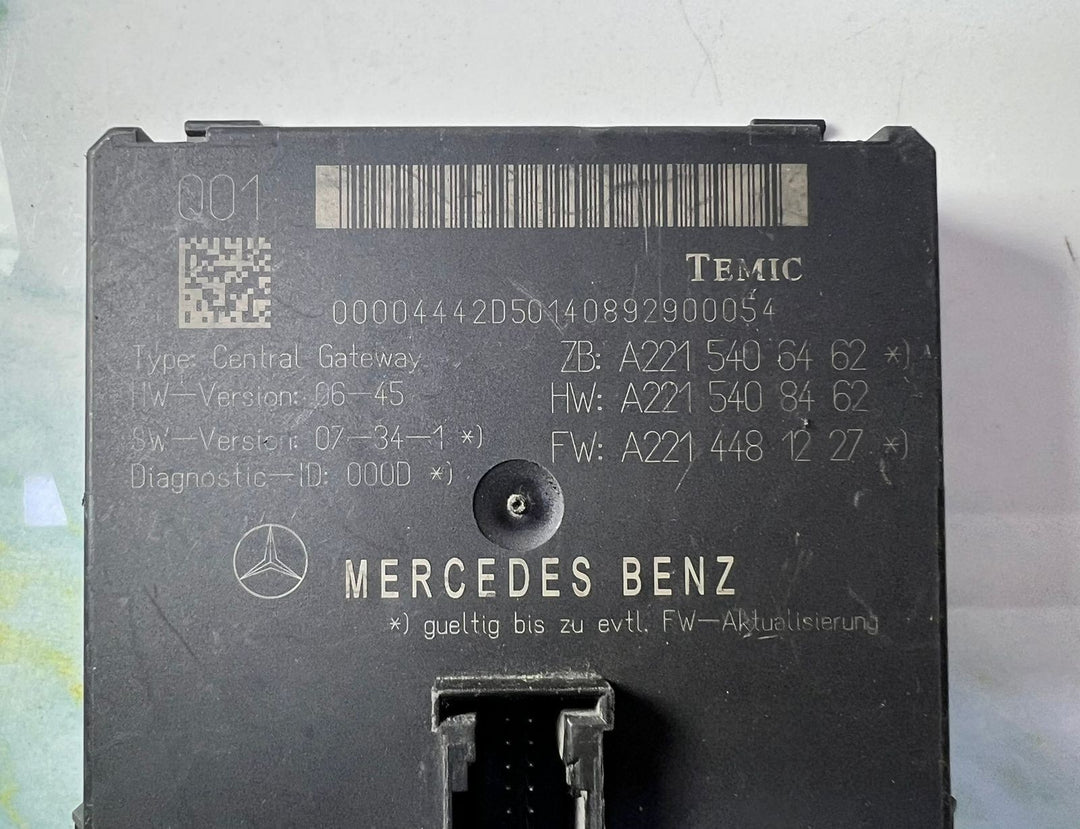 2007-2013 Mercedes-Benz W221 S-Class Gateway Control Module A221 5406462 OEM