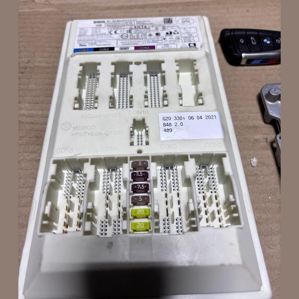 BMW G20 330i B48 2.0 06-042021 ENGINE CONTROL UNIT COMPLETE SET +KEY - (5A40107)