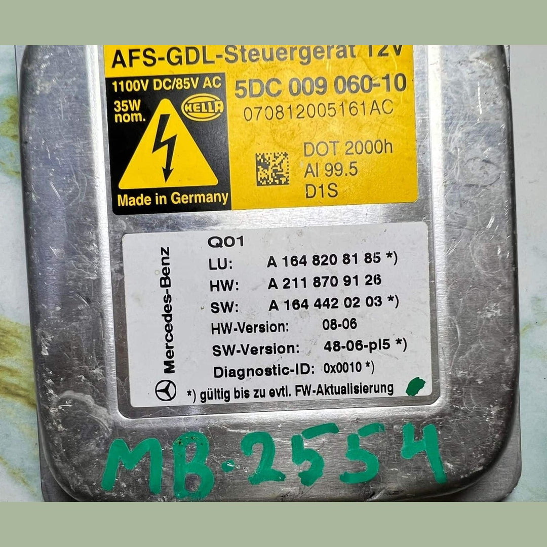 Mercedes Xenon Headlight Control Module A1648208185 W164 ML and X164 GL