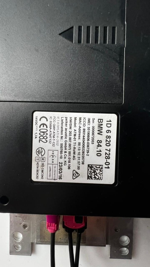 BMW Telematic Control Module 1D6820728-01 6 Series DBA-6A30