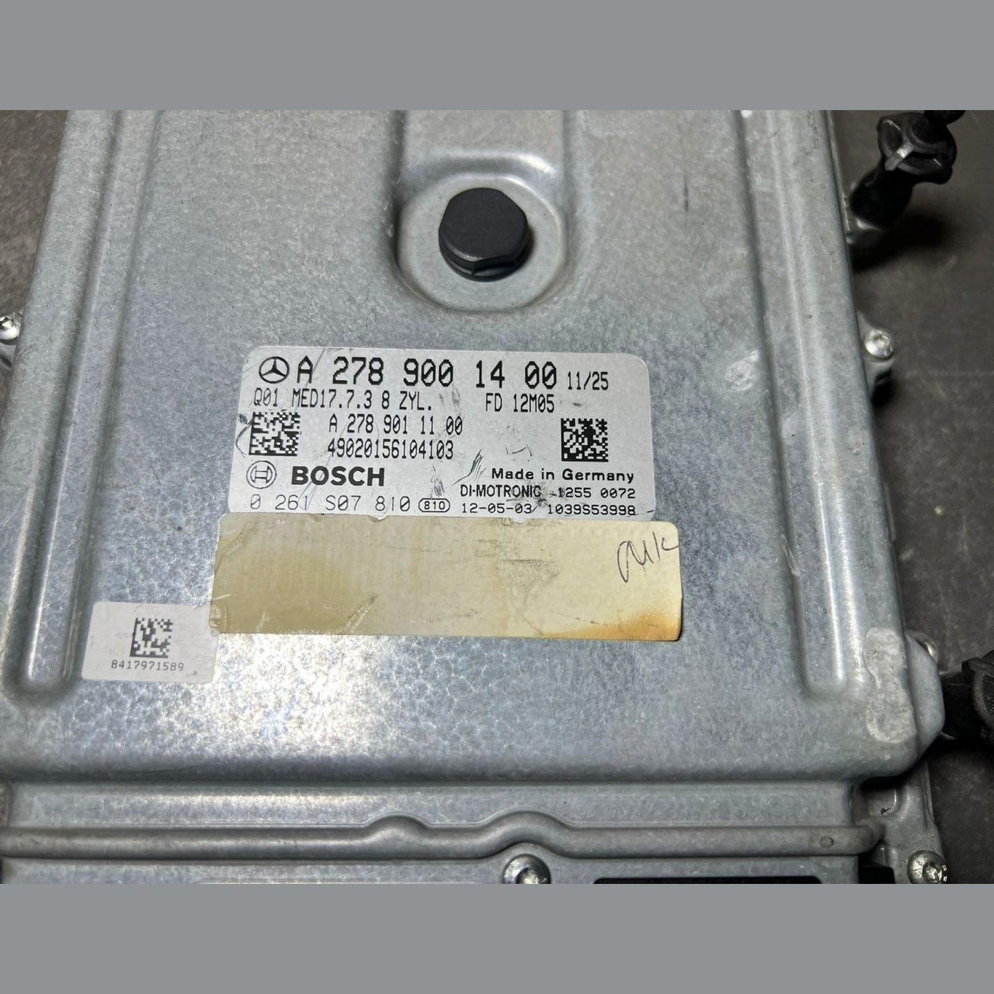 12-18 Mercedes W166 GL450 Engine Control Module Unit ECM ECU A278 9001400 OEM