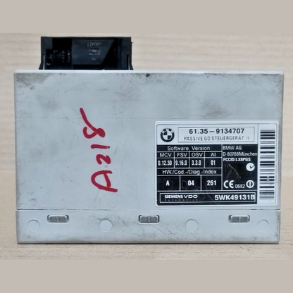BMW E60 M5 E61 E70 E64 E63 KEYLESS GO PASSIVE CONTROL MODULE- 9134707