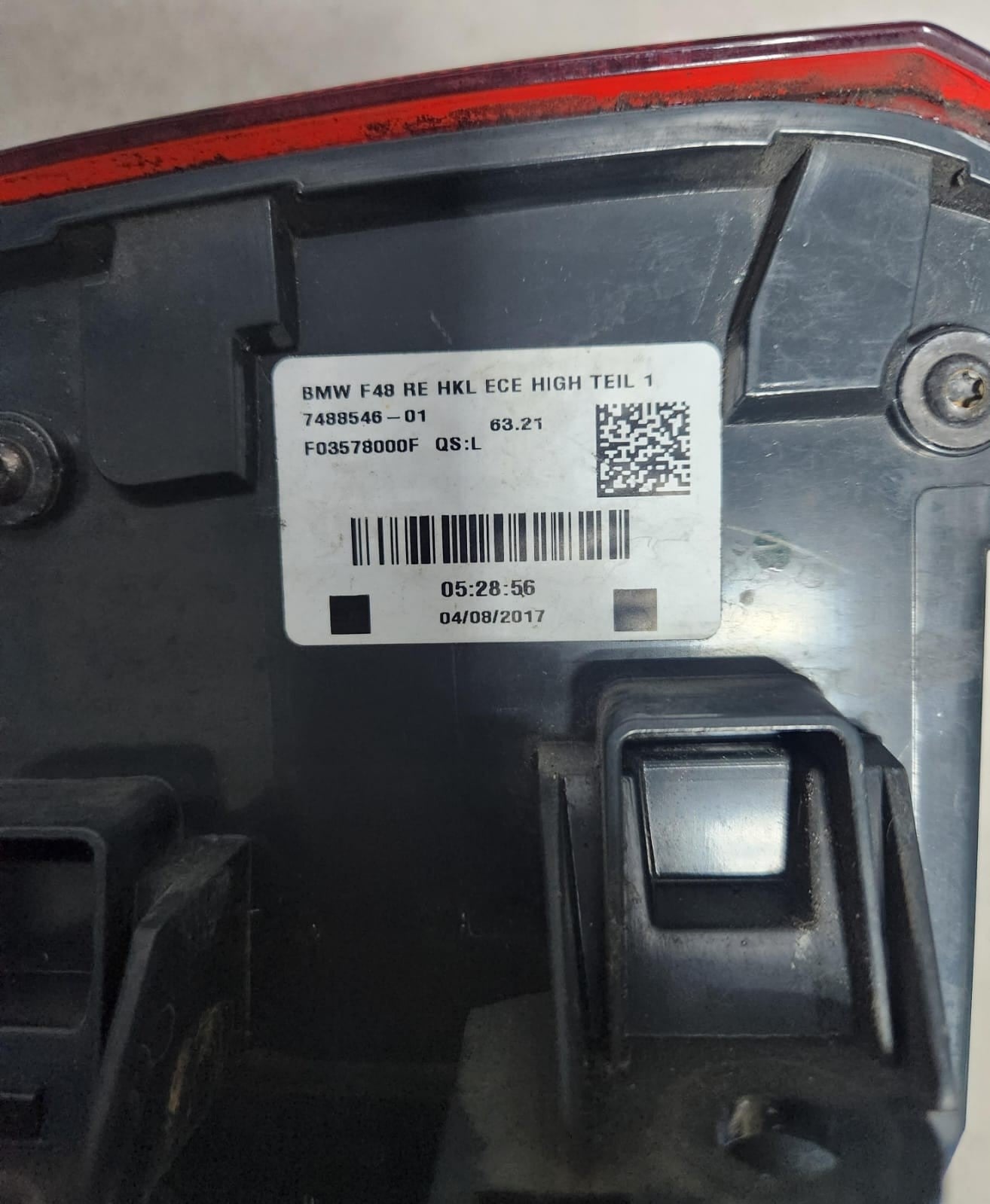 2019-2020 BMW X1 Rear Tail Light 7488546 X1 F48 F49