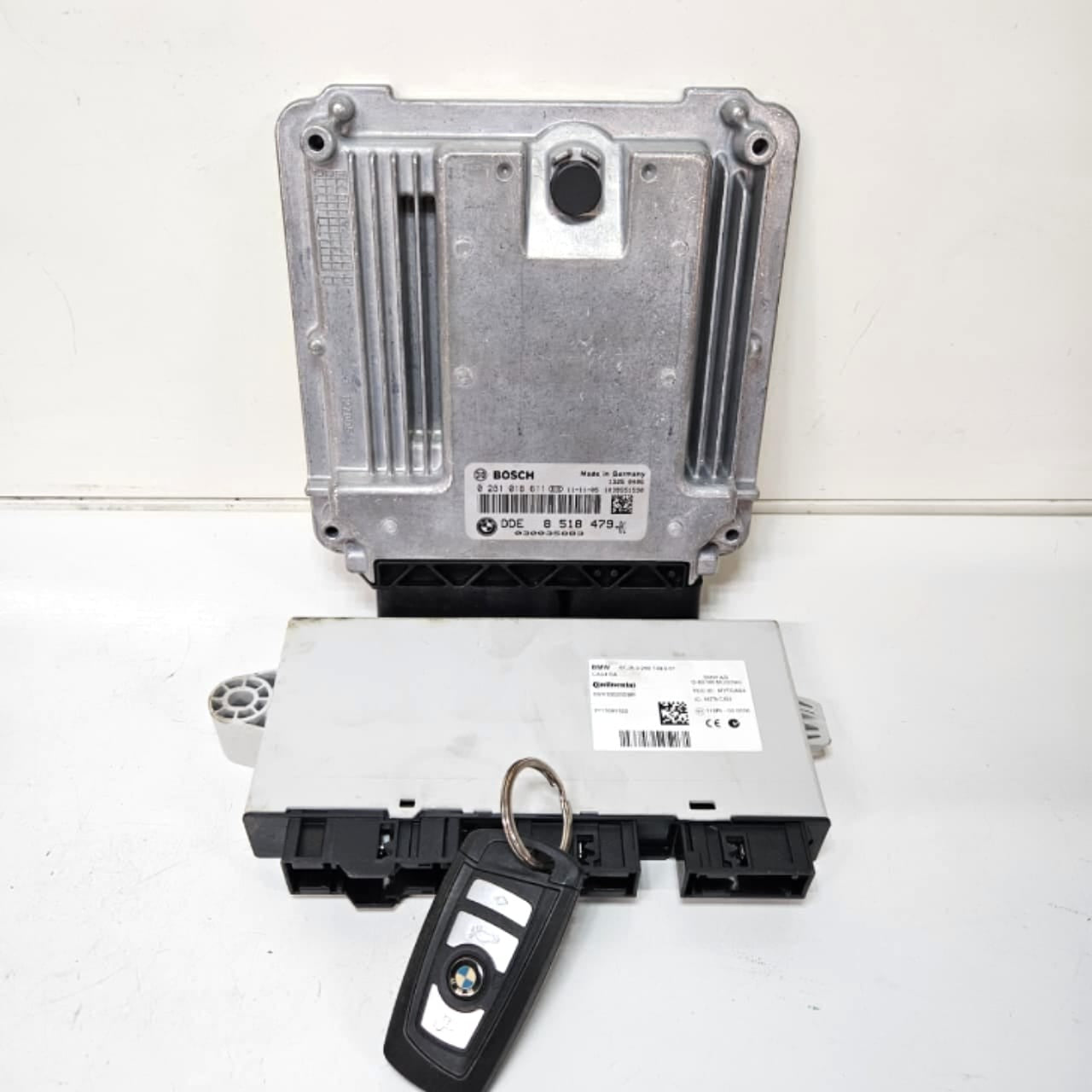 8518479 -2011-2017 BMW F25 X3 N57 Engine Control Unit DDE ECU Key Set