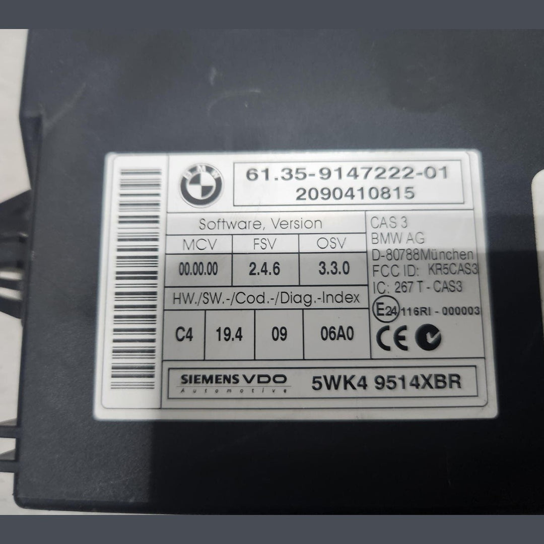 2009 BMW X5 Engine ECU 7823800 X5 E70 X6 3.0D Diesel ECU SET M57 D3 