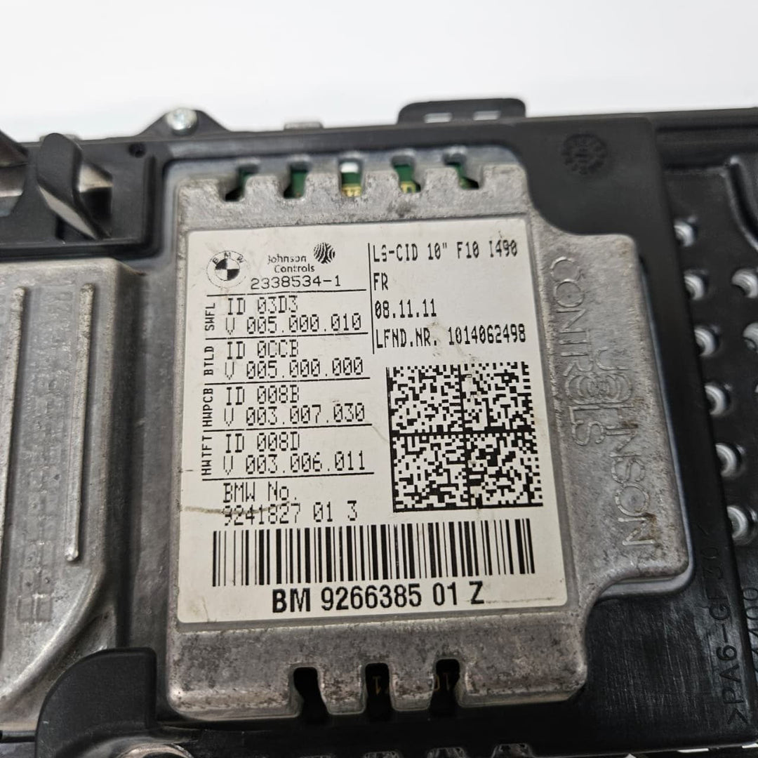 2014-2016 BMW 5 Series F10 F11 GT F07 535d xDrive Display Screen 9266385