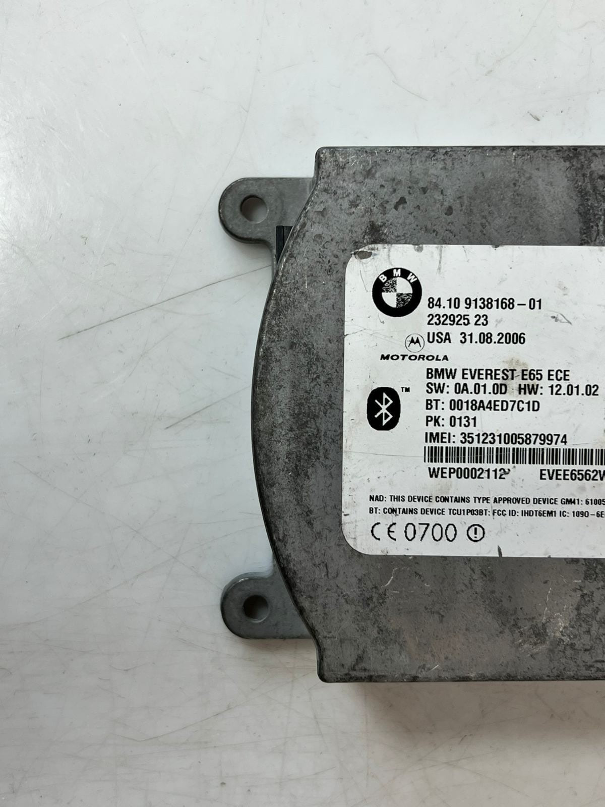 2002-2005 BMW 745i E65 E66 Bluetooth Telematics Control Unit Module 9138168 OEM