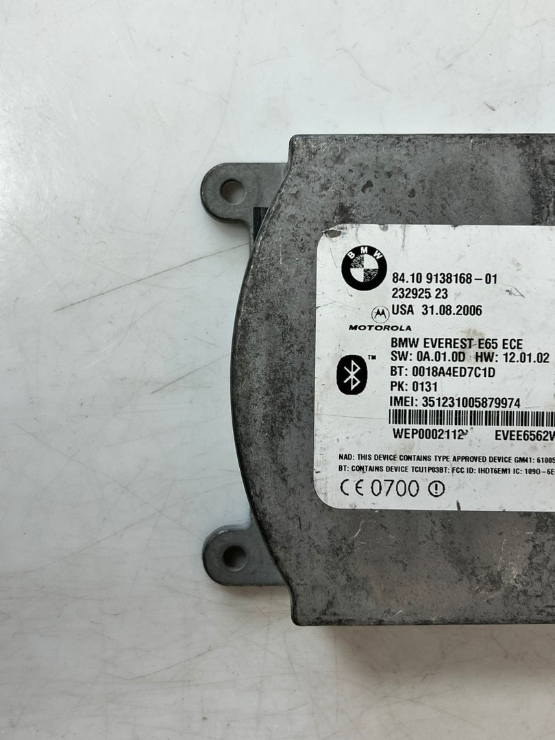 2002-2005 BMW 745i E65 E66 Bluetooth Telematics Control Unit Module 9138168 OEM