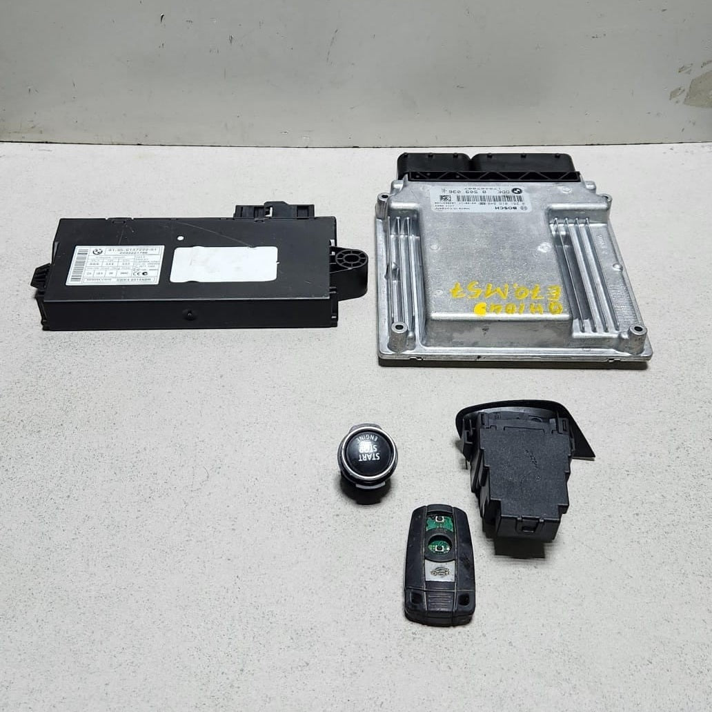 2007-2013 BMW X5 Engine Control Unit 8509036 X5 E70 3.0D ECU SET M57N