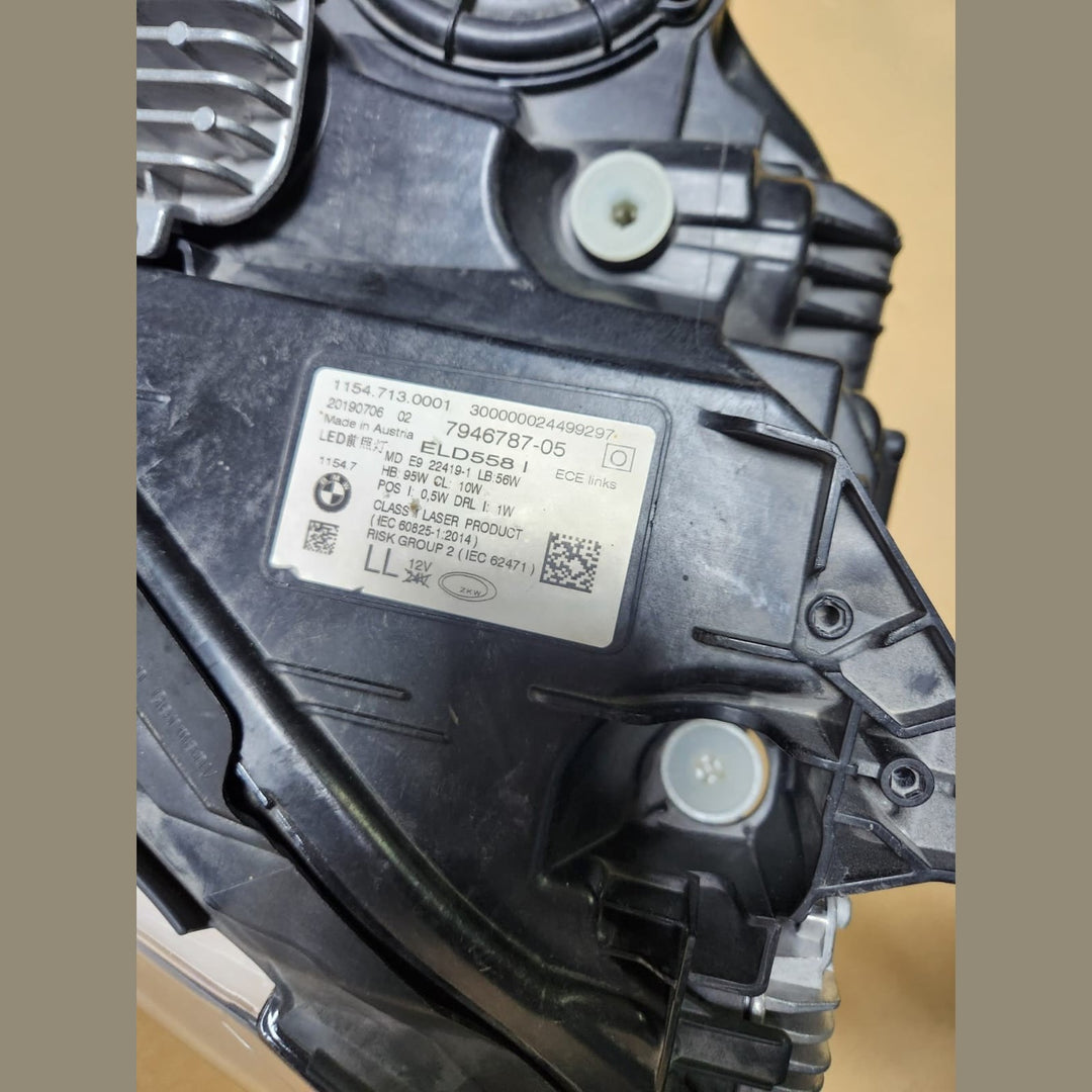 2020-2022 BMW 740i Headlight LEFT SIDE LASER 7946787 7 Series G11 G12 LCI