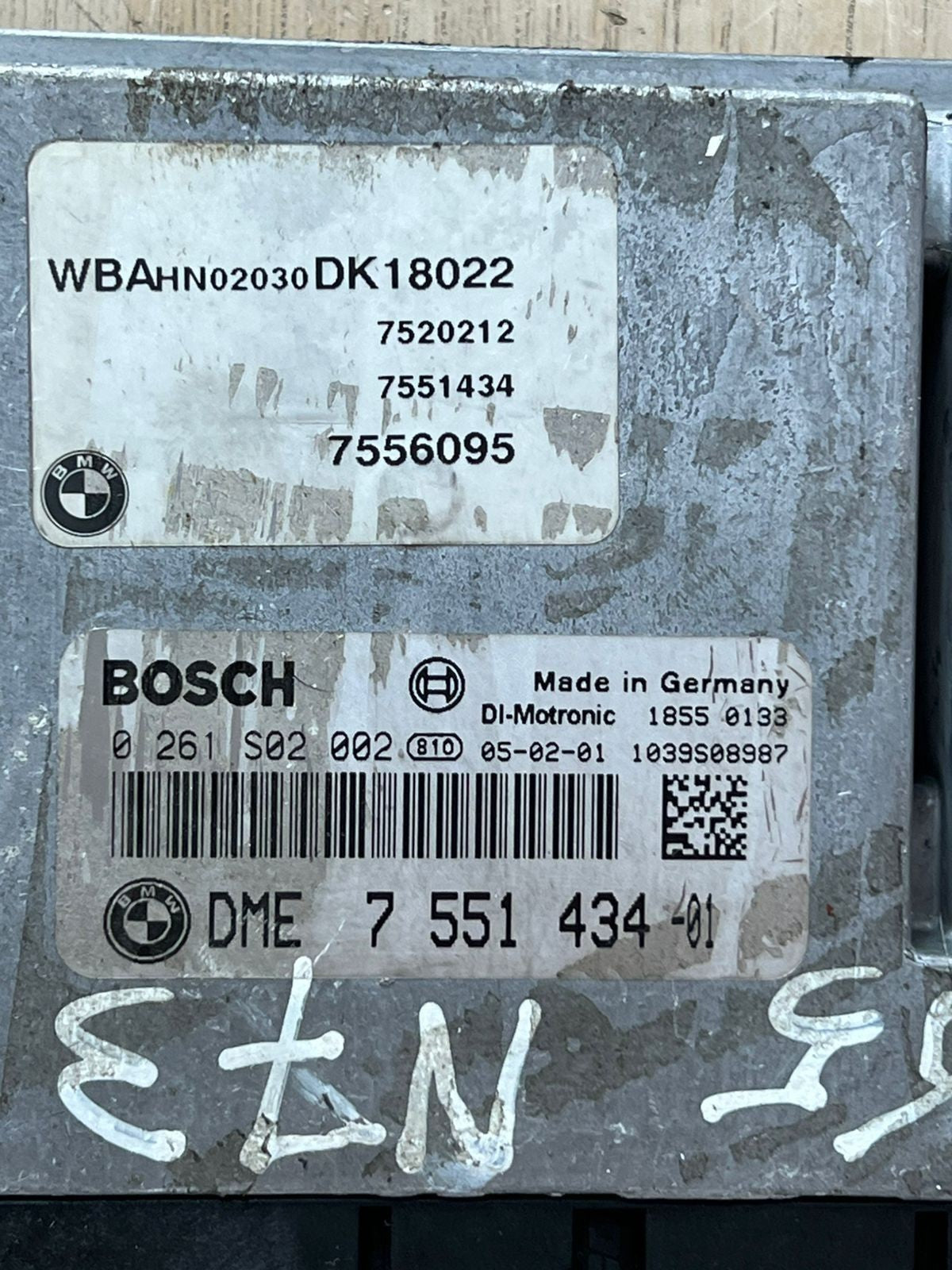 BMW E65 N73 ECU Engine Control Unit DME BOSCH 0261S02002