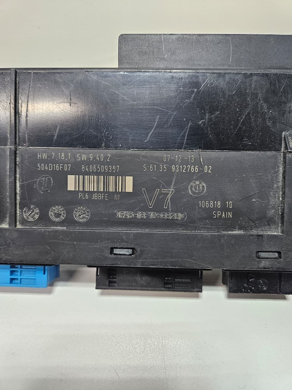 2013 BMW 5 SERIES F11 F10 BODY CONTROL MODULE ECU OEM 9312766 OEM