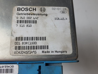 2001-2002 BMW 325i Transmission Control Module 7515810 E46 325C E39 525i E85