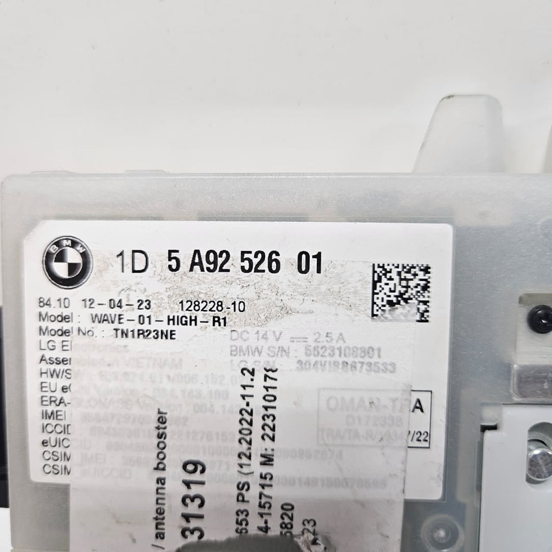 2023-2025 BMW X5 G05, X6 G06, X7 Navigation GPS Control Module 5A92526